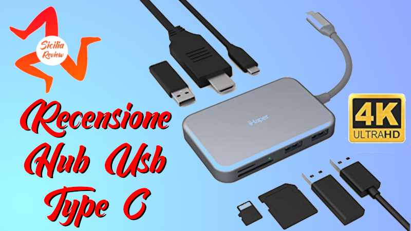 Recensione HUB usb C Ihaper