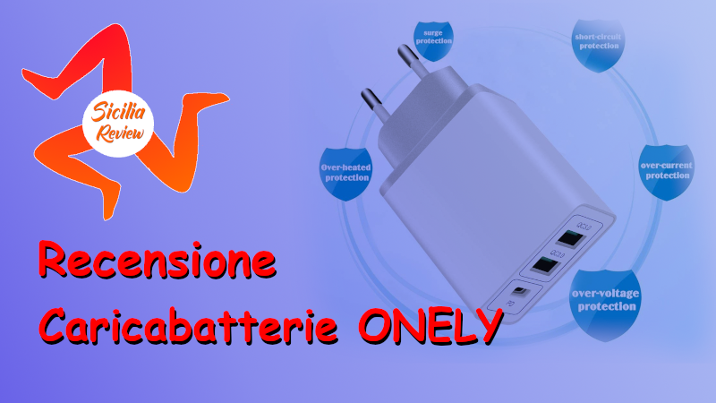 Recensione Caricabatterie Quick Charge3.0 della ONELY