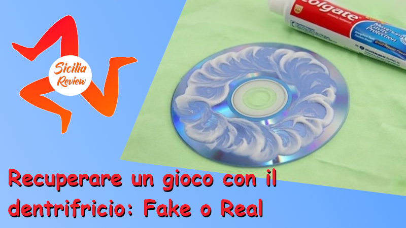 Recuperare un gioco con il dentifricio: fake o real?