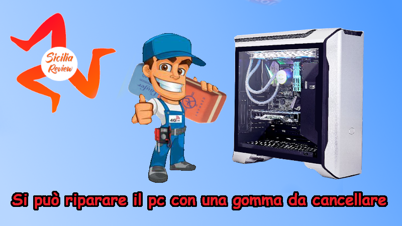 Si può riparare il pc con una gomma da cancellare?