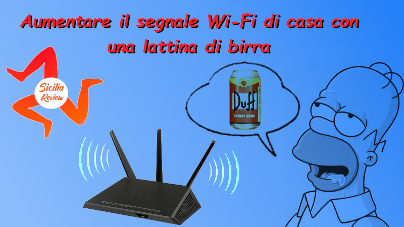 Aumentare il segnale Wi-Fi con una lattina di birra